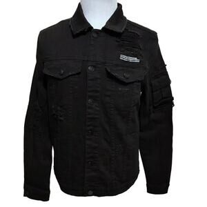 Preme NWOT Black Wash Jean Jacket Men M